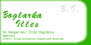 boglarka illes business card